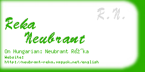 reka neubrant business card